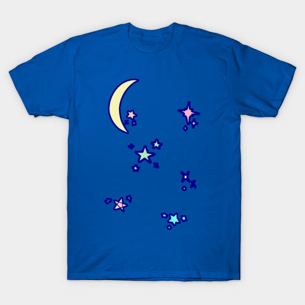 Moon and Stars T-Shirt by saradaboru